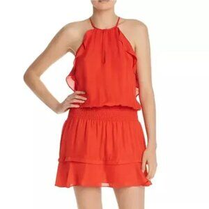 Parker Red/Dark Coral flowy dress Sz Medium